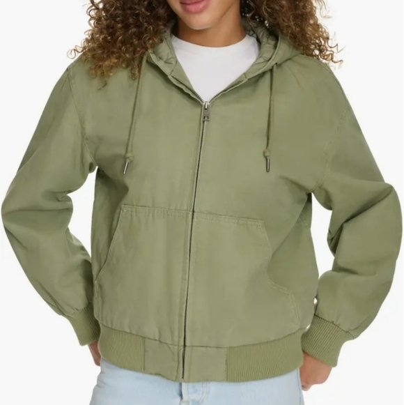 Levi's Jackets & Blazers - NWT Levi's Canvas Zip Green Jacket Size M Utility Streetwear Athleisure Casual